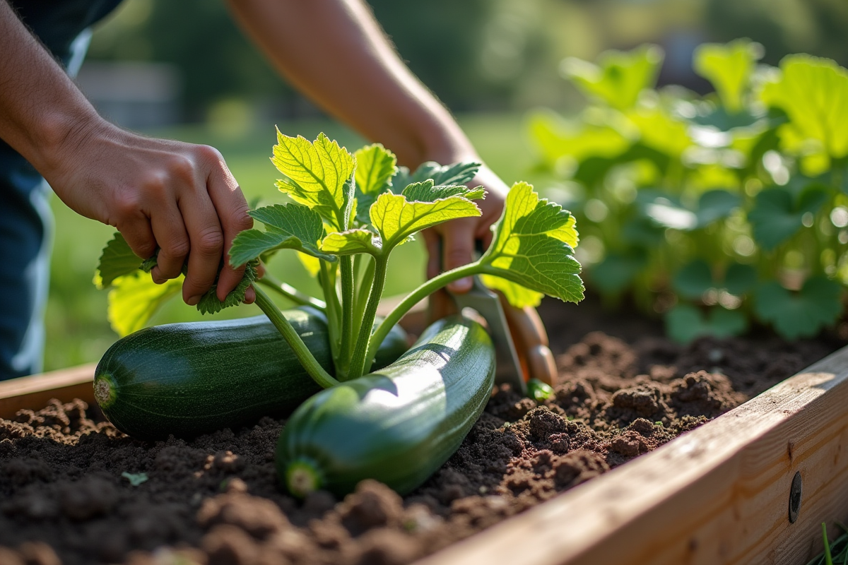 courgettes jardin