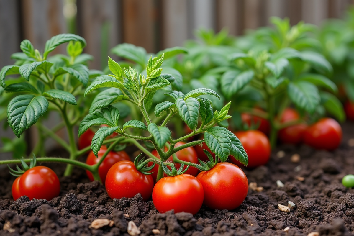 tomates paillage