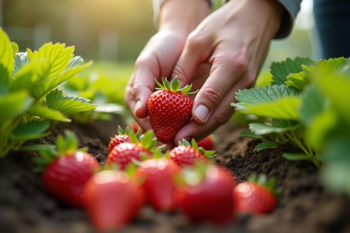 fraises jardin